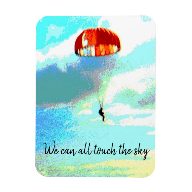 Imán Todos podemos tocar el cielo, el paracaídas, la in (Vertical)