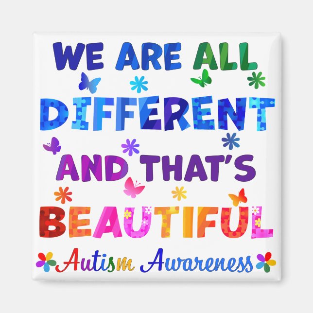 Imán Todos somos diferentes (Frente)