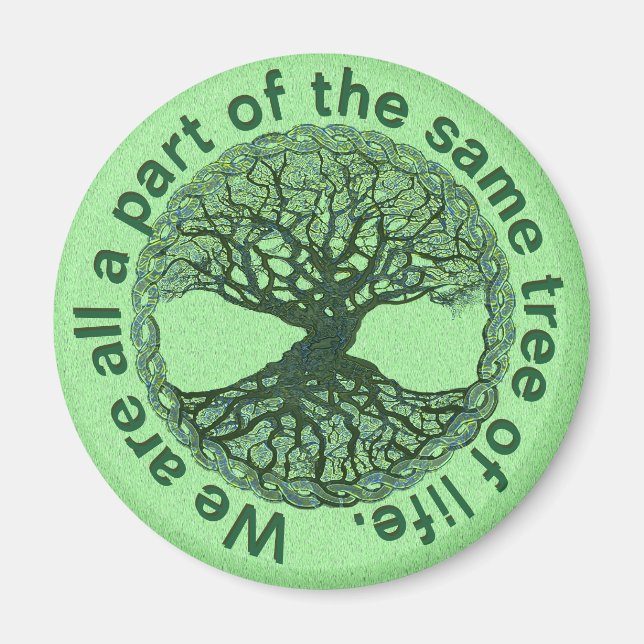 Imán Todos somos parte del árbol de la vida (Frente)