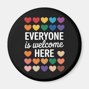 Imán Todos son bienvenidos aquí LGBTQ