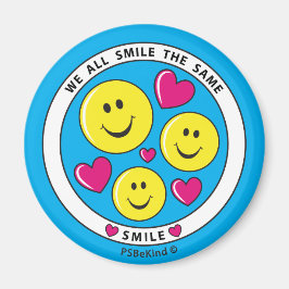 Imán Todos Sonreímos El Mismo Redondeo De Magnet De 2.2