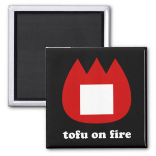 Imán 📛 tofu en llamas