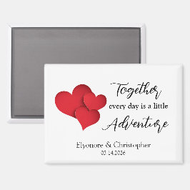 Imán TogetherEvery Day Adventure Valentines Day Quote