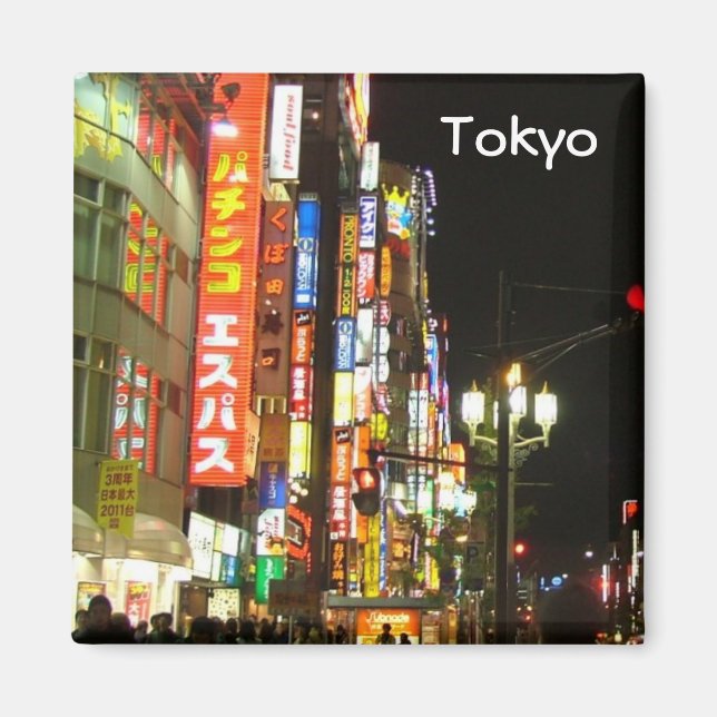 Imán Tokio de noche (Frente)