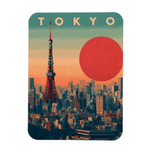 Imán Tokio Japón vintage