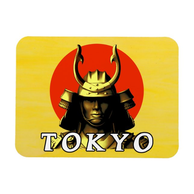 Imán Tokyo Samurai Japan Premium Magnet (Horizontal)
