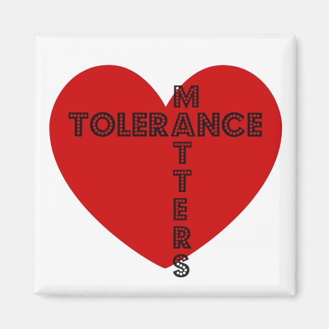 Imán Tolerancia importa (Frente)