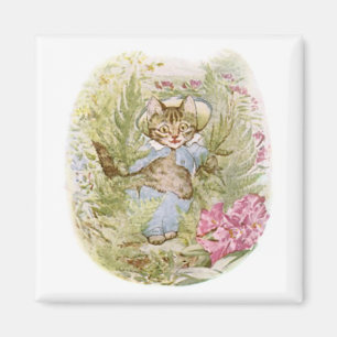 Imán Tom Kitten (Ilustracion de gato lindo) Beatrix Pot