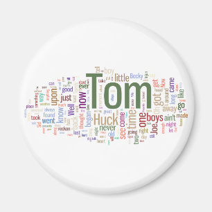 Imán Tom Sawyer Word Cloud