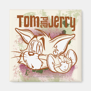 Imán Tom y Jerry Brown y verde