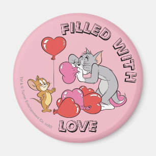 Imán Tom y Jerry inflan globos cardíacos de San Valentí