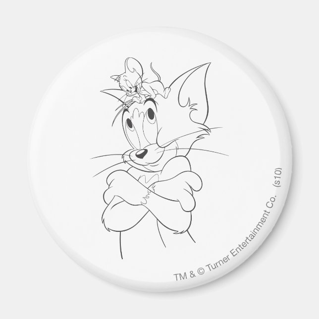 Imán Tom y Jerry On Head (Frente)