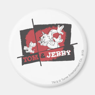 Imán Tom y Jerry Red y Black