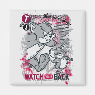 Imán Tom y Jerry vigilan tu espalda