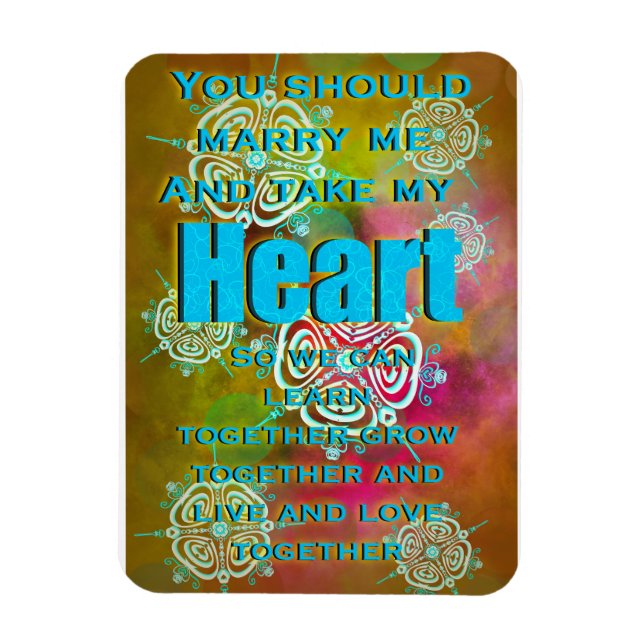 Imán Toma mi corazón (Vertical)