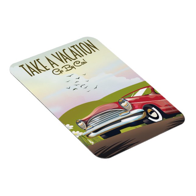 Imán Toma una Vacación - Ve en coche (Lado Derecho)