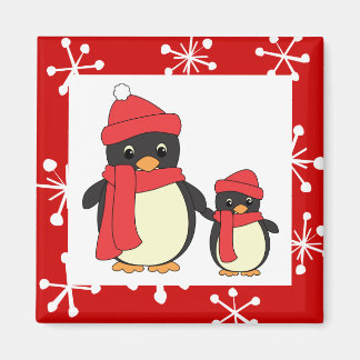Imán Tomando un pequeño pingüino para caminar