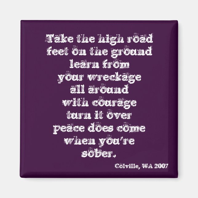 Imán Tomar el camino alto (Frente)