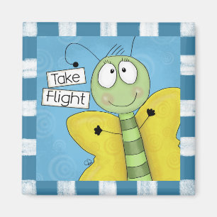 Imán Tomar mariposa de vuelo