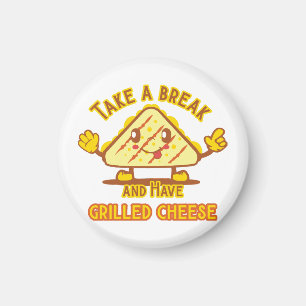 Imán Tomar un descanso y pedir queso a la parrilla