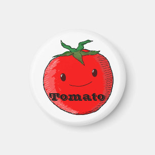 Imán Tomate Personalizado lindo con texto