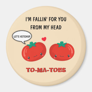 Imán Tomates Enamorados El día de San Valentín Romántic
