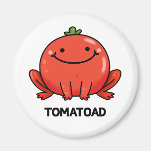 Imán Tomatoad Funny Tomato Toad Pun