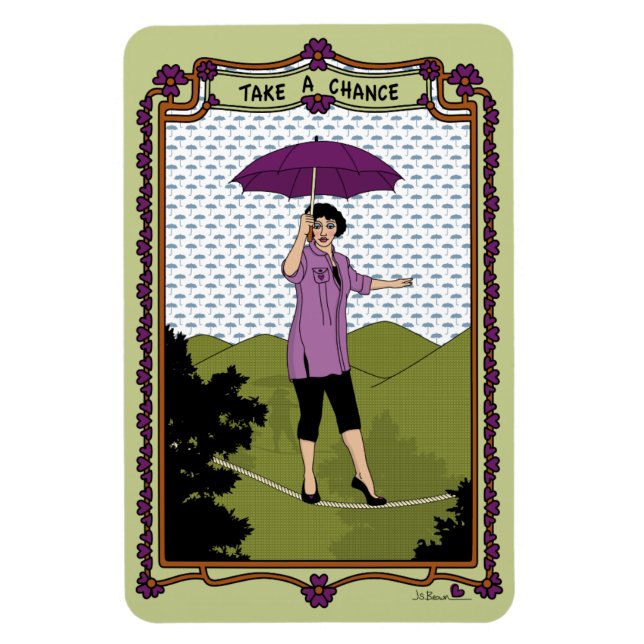 Imán Tome el refrigerador Chance_A_4x6 (Vertical)