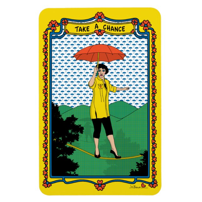 Imán Tome el refrigerador Chance_B_4x6 (Vertical)