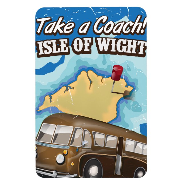 Imán Tome un autocar al Isle of Wight (Vertical)