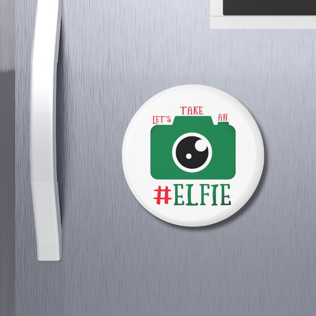 Imán Tomemos a un Navidad gracioso de Elfie Santa Cam (Subido por el creador)