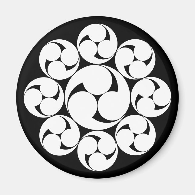 Imán Tomoé de Itakura (sin fondo) (Frente)