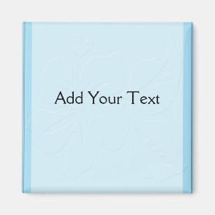 Imán Tono azul del huevo del petirrojo en hibisco del