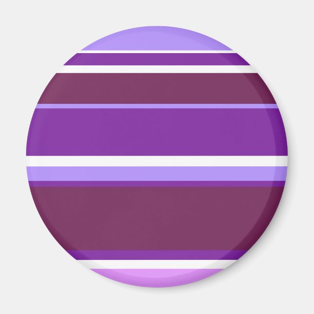Imán Tonos de rayas violetas (Frente)