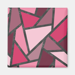 Imán Tonos de vidrio tintado rosa