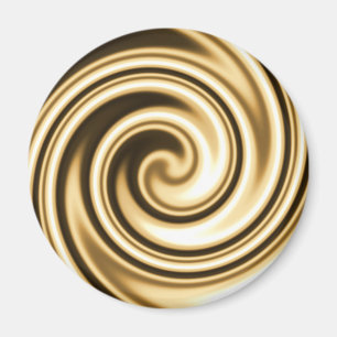 Imán Tonos dorados suaves espiral remolino