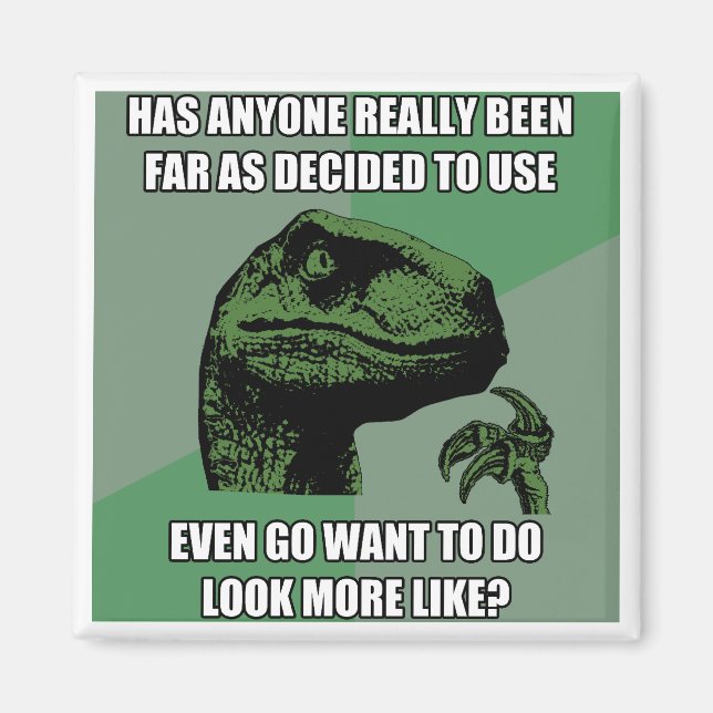 Imán Tonterías de Philosoraptor (Frente)