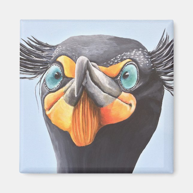 Imán Tony, un cormorán de doble cresta (Frente)