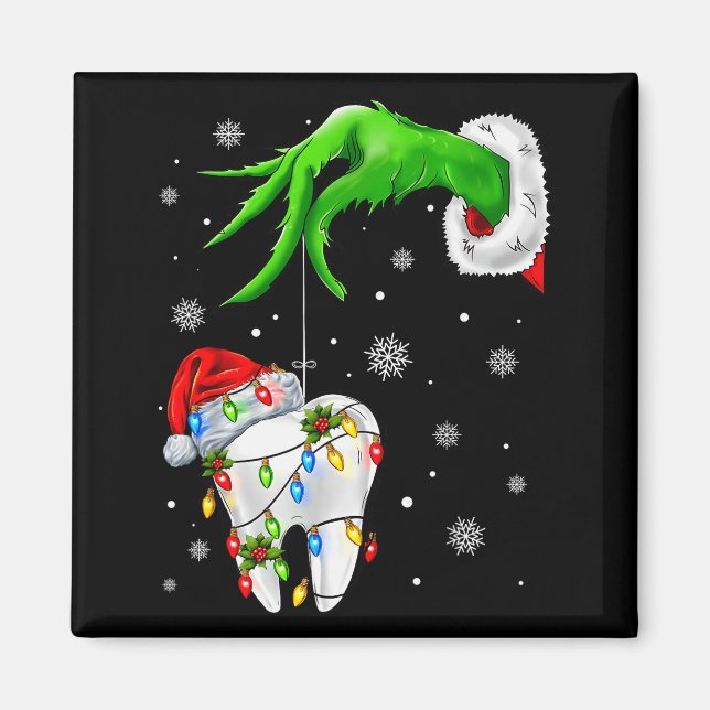 Imán Tooth Dentist Dental Istant Teeth Xmas Christmas P (Frente)