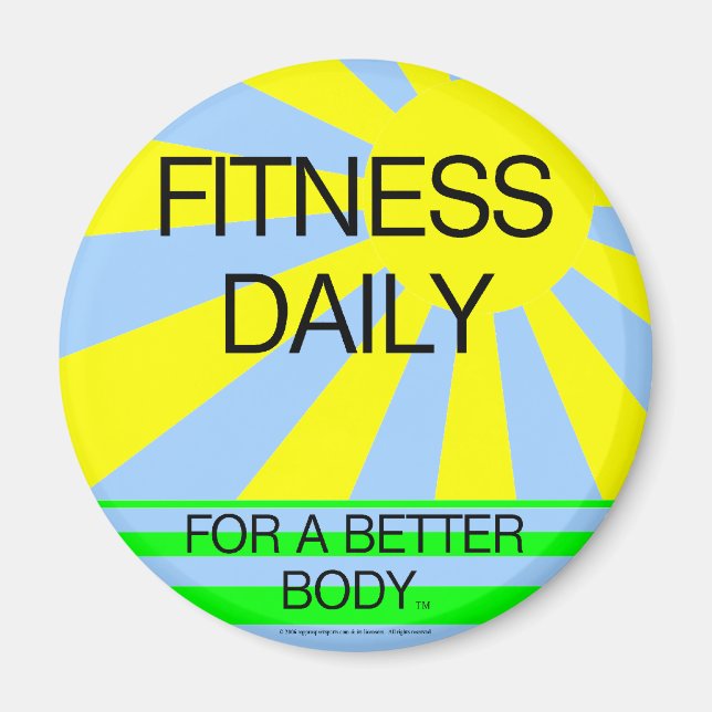 Imán TOP Fitness Daily (Frente)
