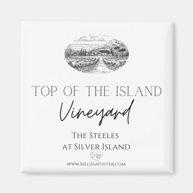 Imán Top of the Island Winery Magnet (Frente)