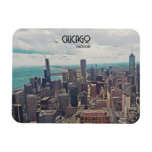 Imán Top of the World, Chicago, fecha de Personalizable