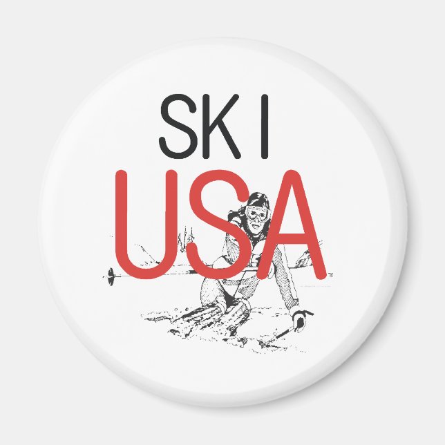 Imán TOP Ski USA (Frente)