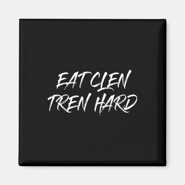 Imán Top That Dice Come Clen Tren Hard Bodybuilder Gift (Frente)