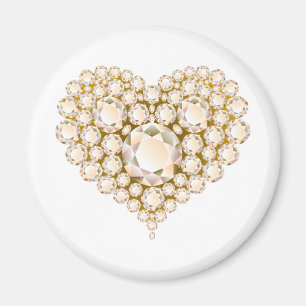 Imán Topaz Heart Gems