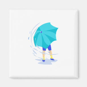 Imán Tormenta ventosa de la lluvia