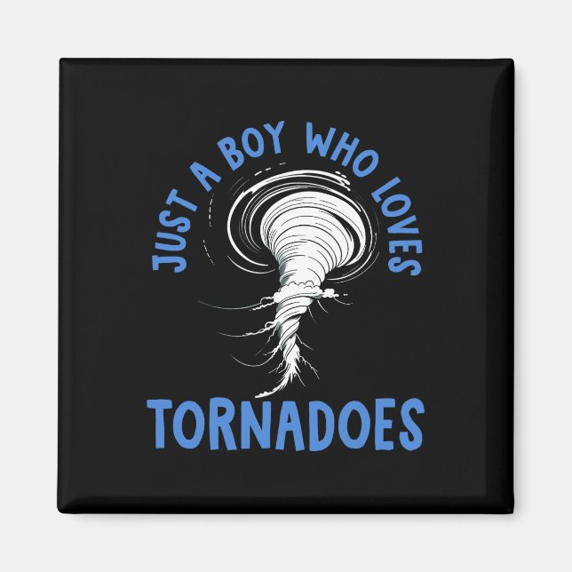 Imán Tornado Birthday Boy Storm Chaser Niños Weathe (Frente)
