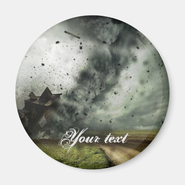 Imán Tornado destruye la meteorología de la tormenta in (Frente)