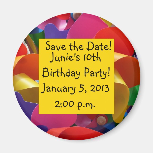 Imán Tornillo colorido (Frente)