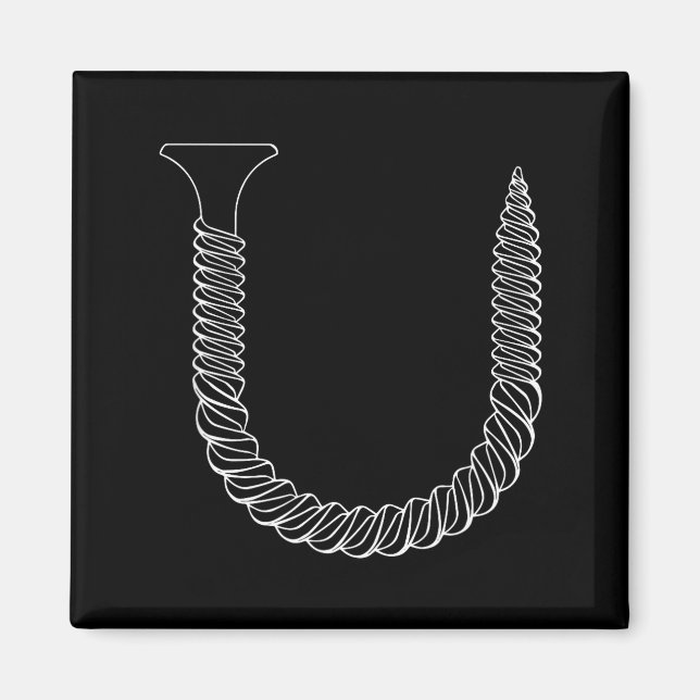Imán Tornillo con forma de U - Herramienta divertida ai (Frente)